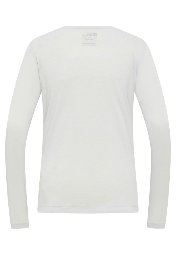Grey Women Jack Wolfskin Vonnan Ls T Shirts | 77823179