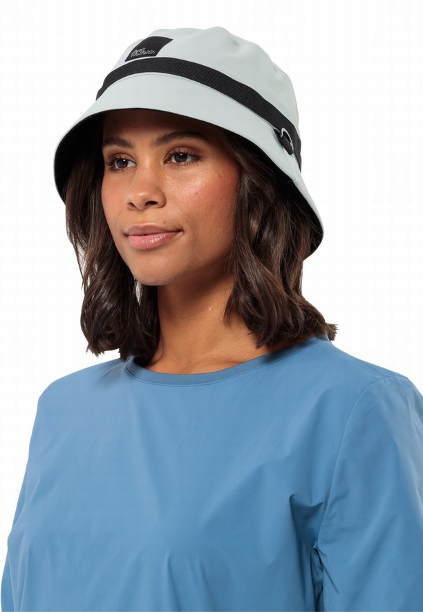 Grey Women Jack Wolfskin Wandermood Bucket Hats | 58868901