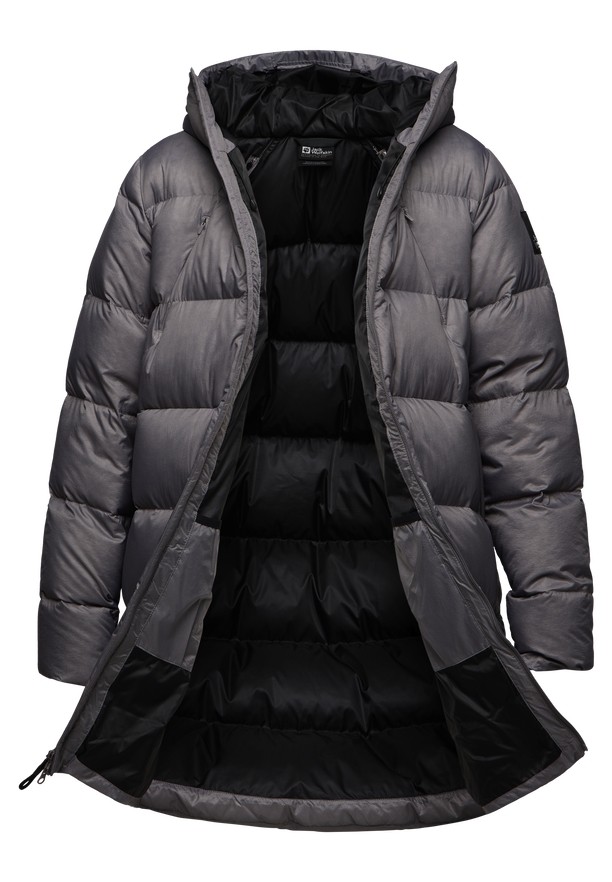 Grey Women Jack Wolfskin Wandermood Down Coats | 50935025