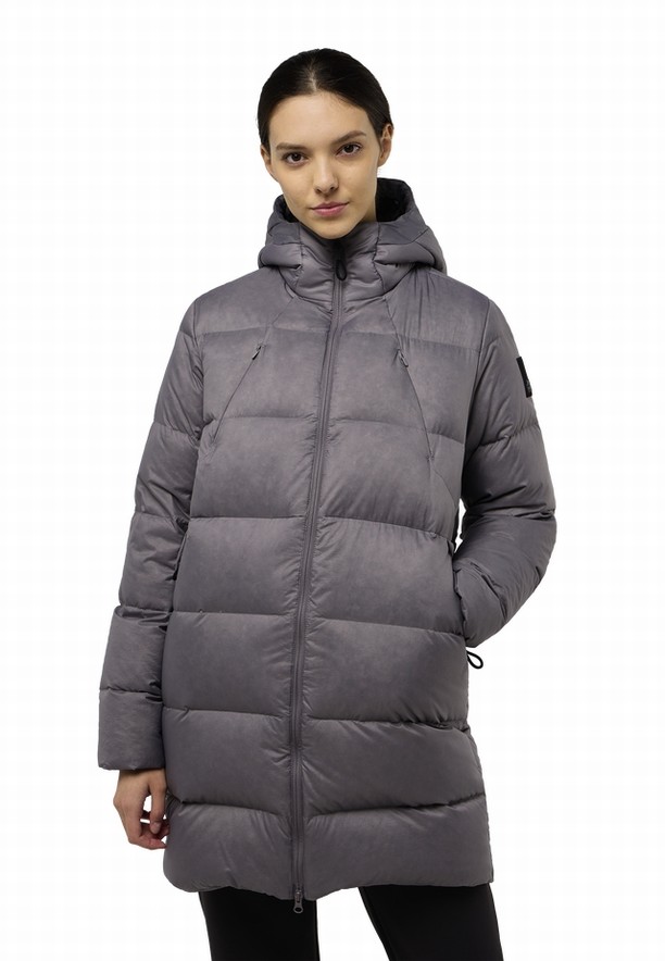 Grey Women Jack Wolfskin Wandermood Down Coats | 50935025