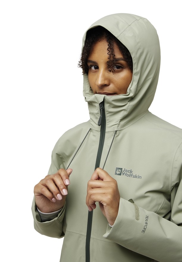 Grey Women Jack Wolfskin Wisper Ins Winter Jackets | 48928844