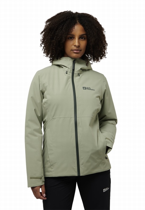 Grey Women Jack Wolfskin Wisper Ins Winter Jackets | 48928844