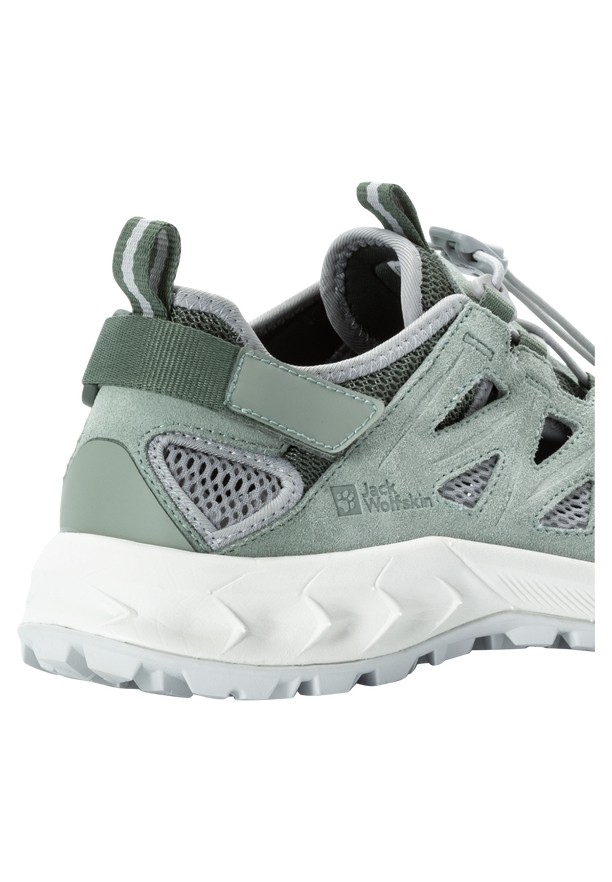Grey Women Jack Wolfskin Woodland 2 Hybrid Low Hiking Shoes | 75341126