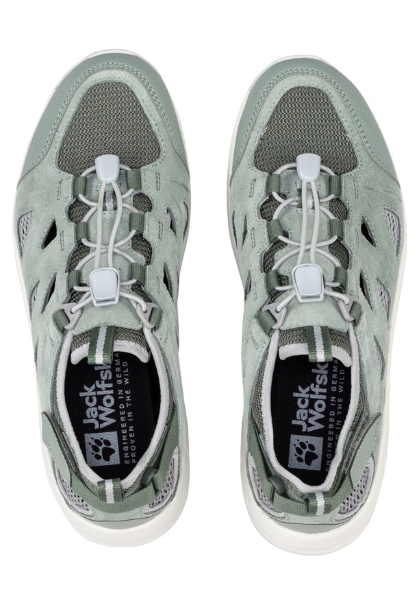 Grey Women Jack Wolfskin Woodland 2 Hybrid Low Hiking Shoes | 75341126