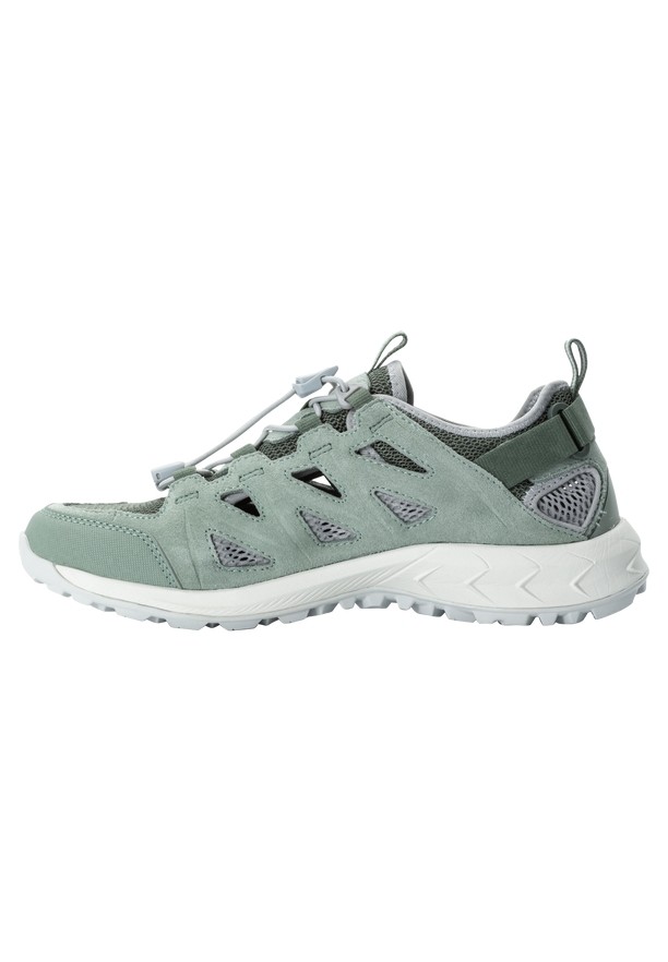 Grey Women Jack Wolfskin Woodland 2 Hybrid Low Hiking Shoes | 75341126