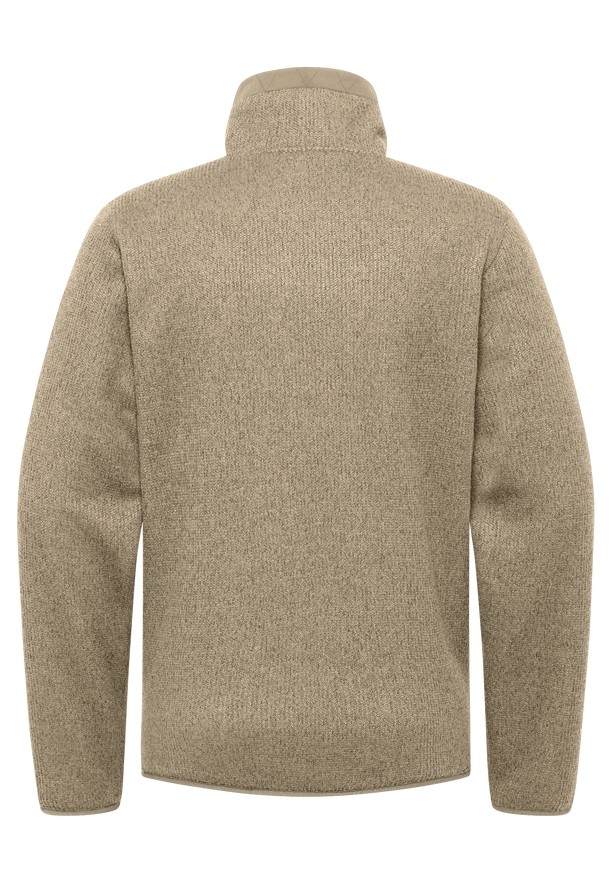 Khaki Men Jack Wolfskin Kaminfeuer Fleece Jackets | 28324087