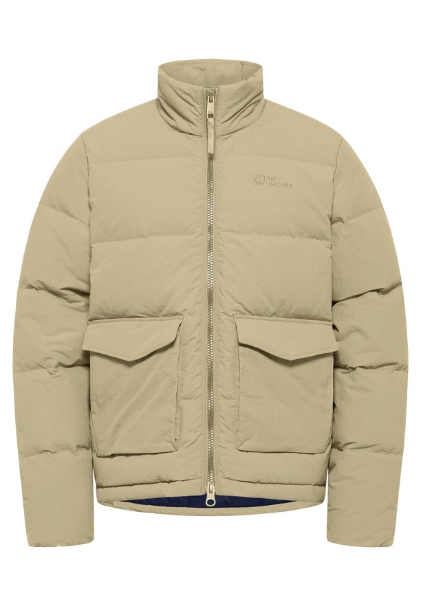 Khaki Men Jack Wolfskin Nordlicht Down Jackets | 58867730