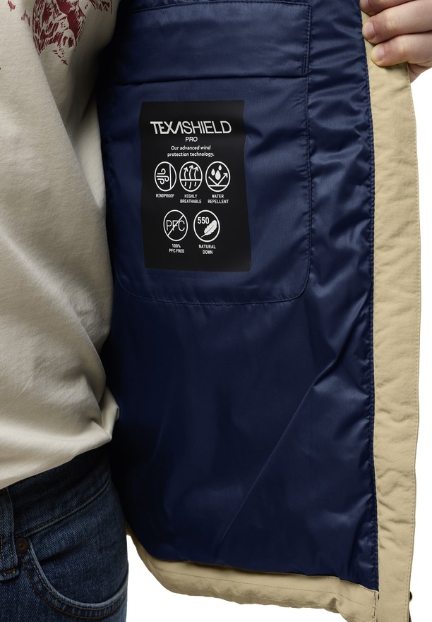 Khaki Men Jack Wolfskin Nordlicht Down Jackets | 58867730