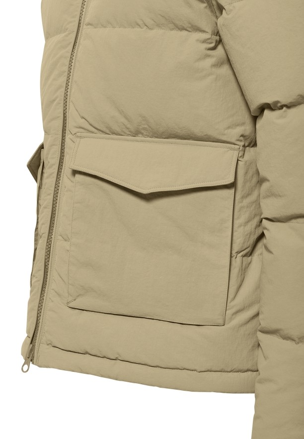 Khaki Men Jack Wolfskin Nordlicht Down Jackets | 58867730