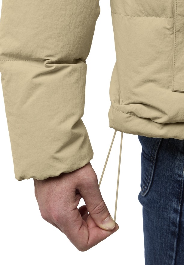 Khaki Men Jack Wolfskin Nordlicht Down Jackets | 58867730
