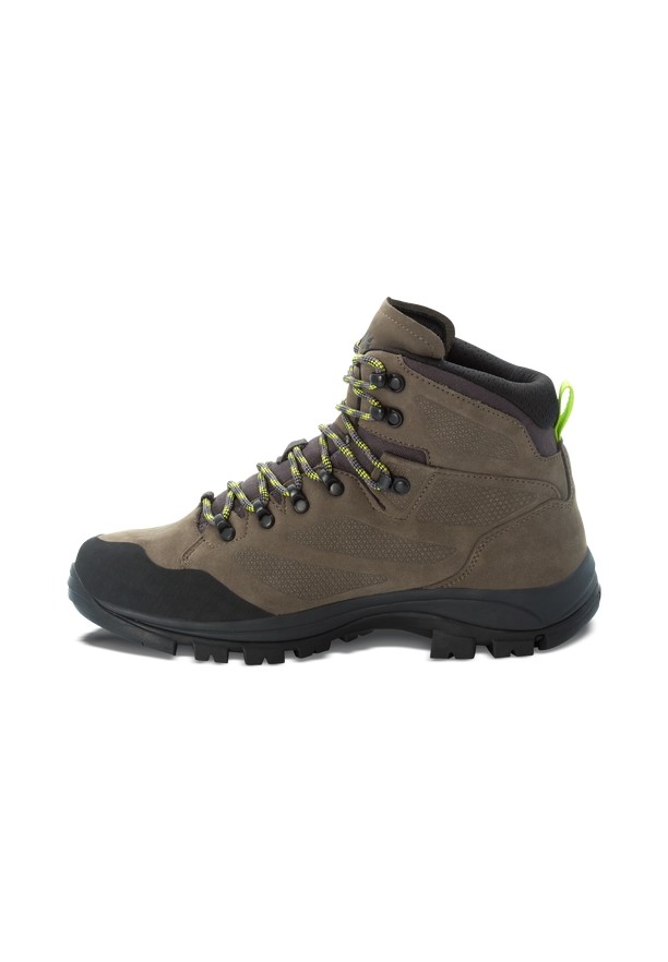Khaki Men Jack Wolfskin Rebellion Texapore Mid Hiking Shoes | 54342682