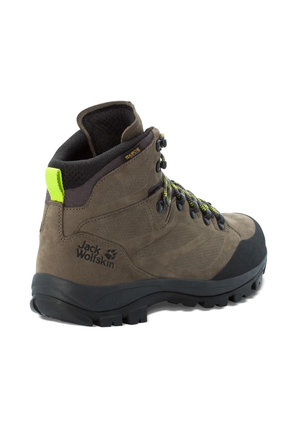 Khaki Men Jack Wolfskin Rebellion Texapore Mid Hiking Shoes | 54342682