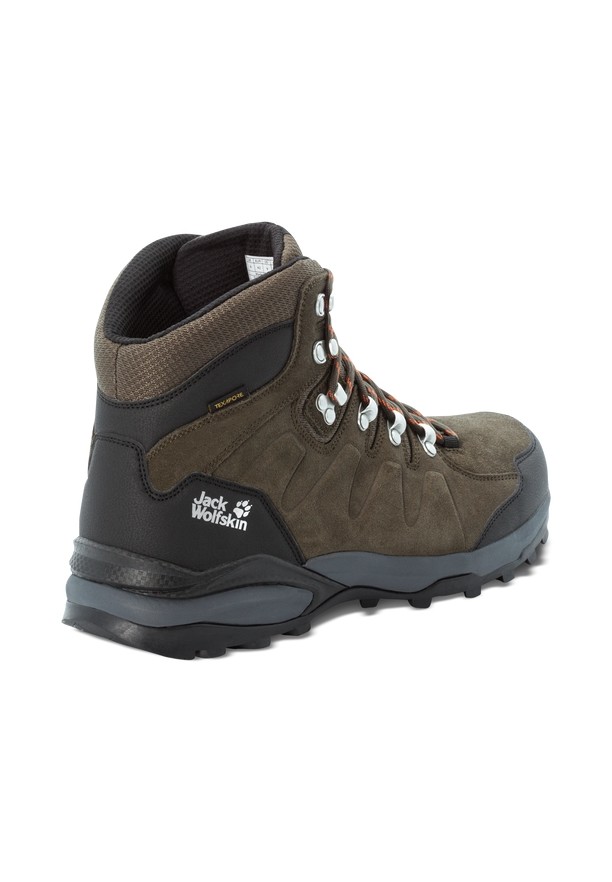 Khaki Men Jack Wolfskin Refugio Texapore Mid Hiking Shoes | 46799310