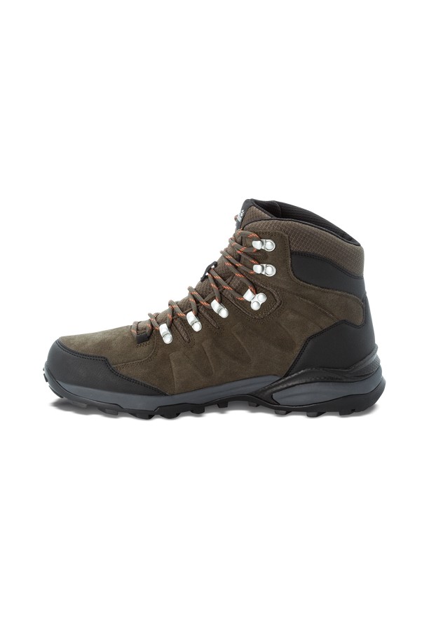 Khaki Men Jack Wolfskin Refugio Texapore Mid Hiking Shoes | 46799310