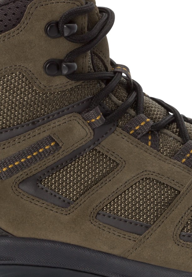 Khaki Men Jack Wolfskin Vojo 3 Texapore Mid Hiking Shoes | 45553564