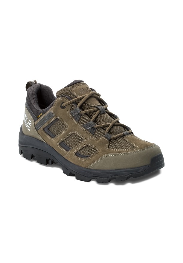 Khaki Men Jack Wolfskin Vojo 3 Texapore Low Hiking Shoes | 39990952