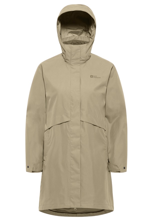 Khaki Women Jack Wolfskin Baylight 3in1 Coats | 94918577