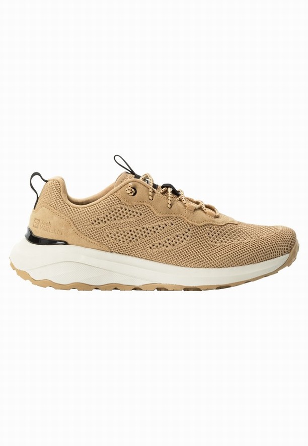 Khaki Women Jack Wolfskin Dromoventure Knit Low Outdoor Shoes | 50002047