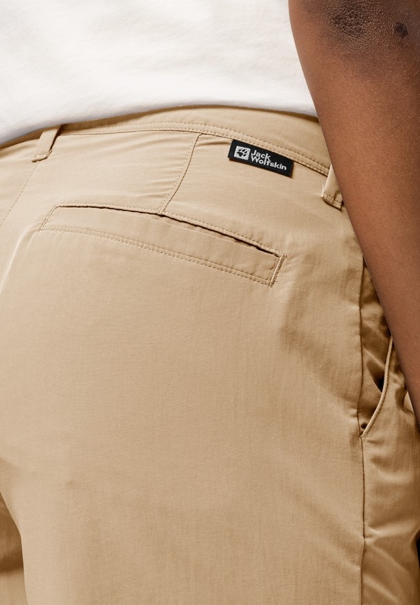 Khaki Women Jack Wolfskin Kalahari 7/8 Pants | 97756230