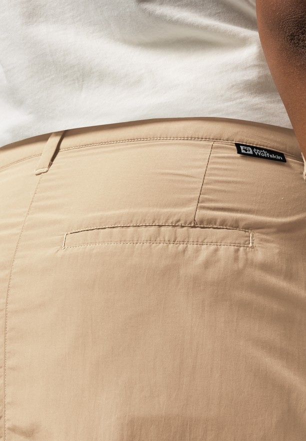 Khaki Women Jack Wolfskin Kalahari Skorts | 28278616