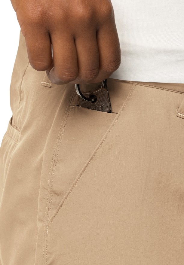 Khaki Women Jack Wolfskin Kalahari Skorts | 28278616