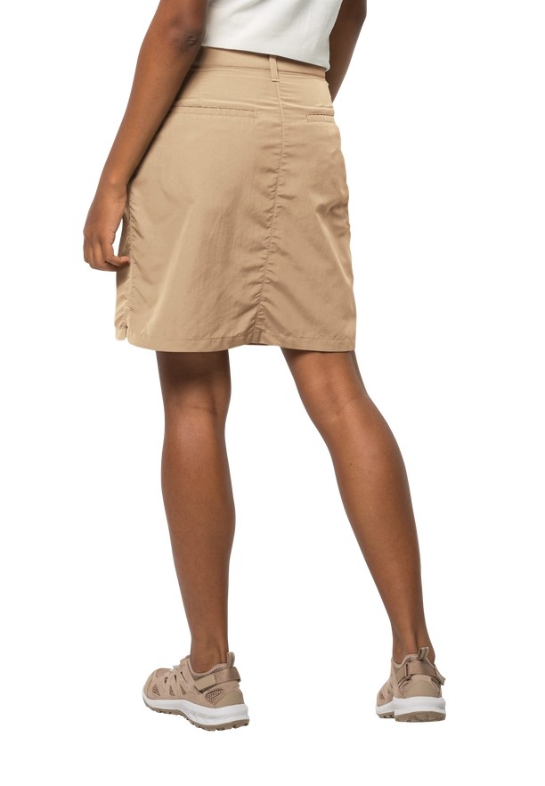 Khaki Women Jack Wolfskin Kalahari Skorts | 28278616