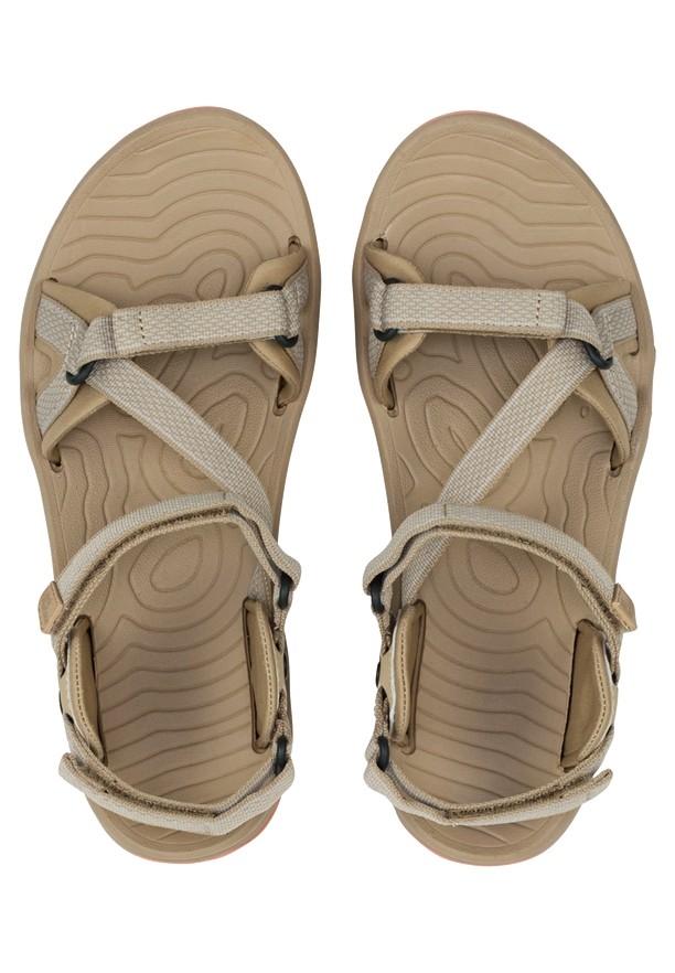 Khaki Women Jack Wolfskin Lakewood Ride Sandals | 24469033