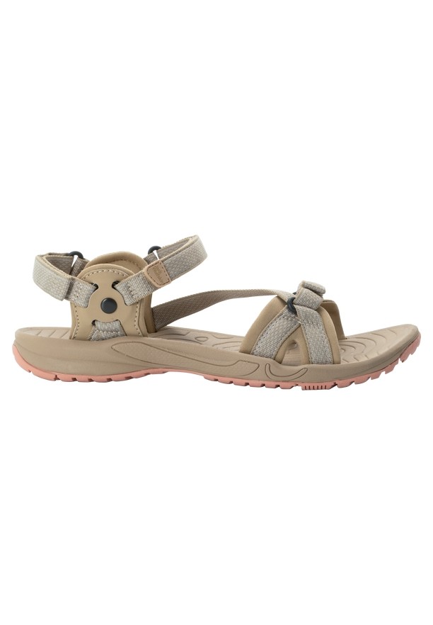 Khaki Women Jack Wolfskin Lakewood Ride Sandals | 24469033