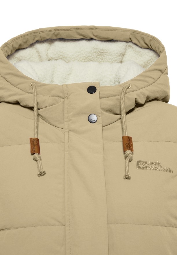 Khaki Women Jack Wolfskin Nordlicht Down Coats | 32947007