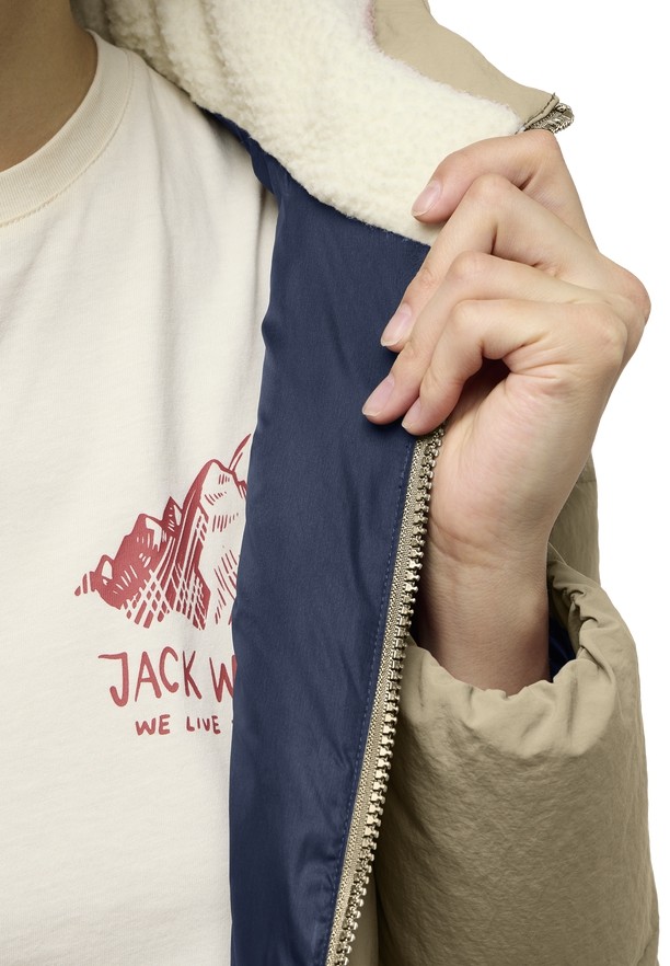 Khaki Women Jack Wolfskin Nordlicht Down Coats | 32947007