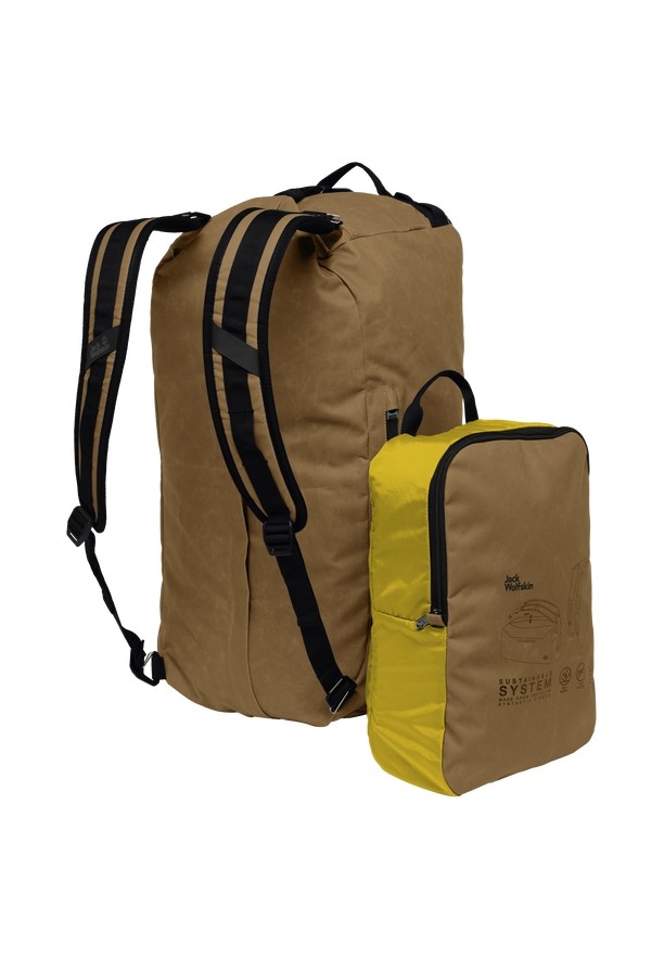 Khaki Women Jack Wolfskin Traveltopia 45 Duffle Bags | 79375037