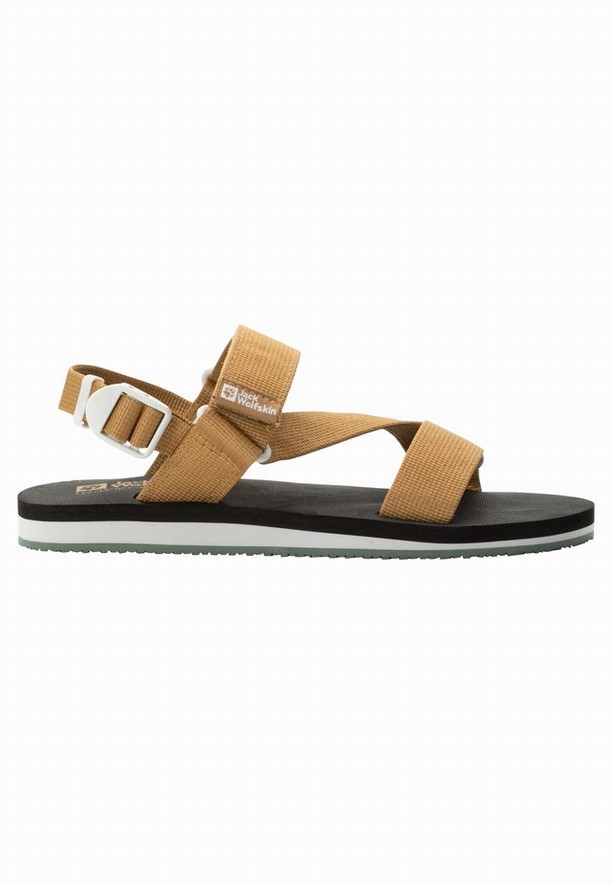 Khaki Women Jack Wolfskin Urban Entdeckung Belt Sandals | 54903539