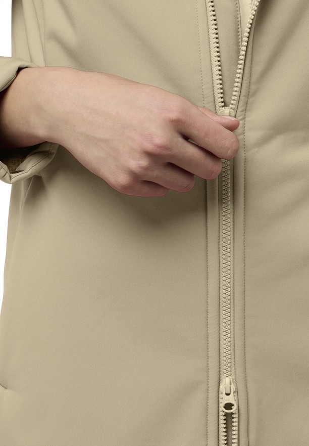 Khaki Women Jack Wolfskin Windland Softshell Jackets | 12818283
