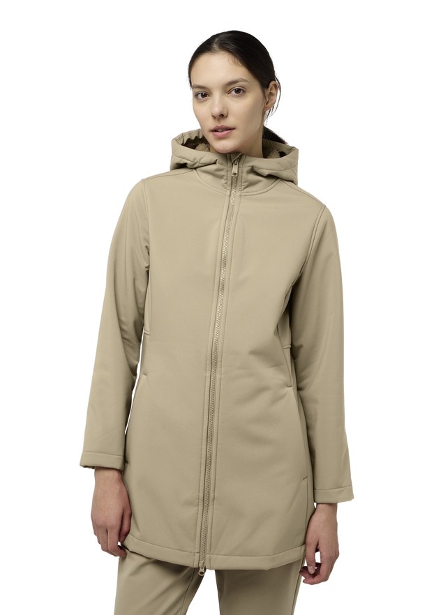 Khaki Women Jack Wolfskin Windland Softshell Jackets | 12818283