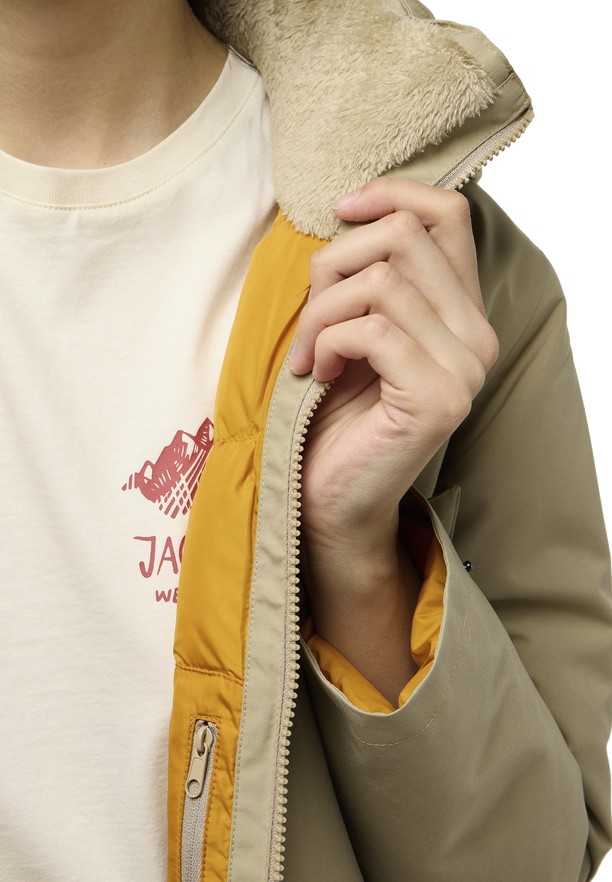 Khaki Women Jack Wolfskin Wintertor Coats | 16883106