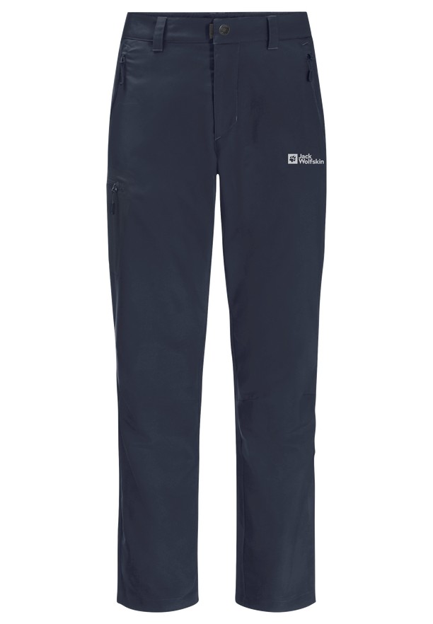 Navy Men Jack Wolfskin Active Track Pant Hiking Pants | 14976185
