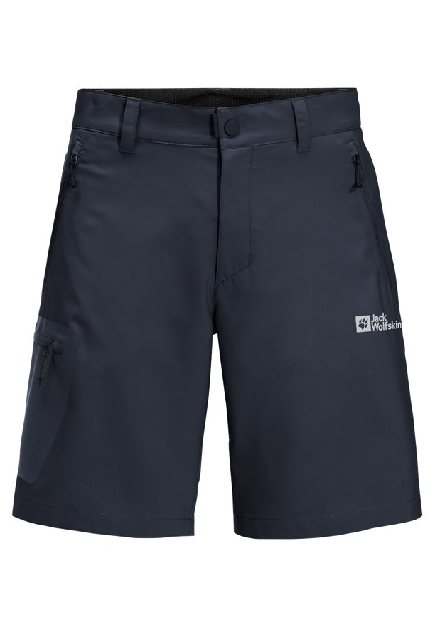 Navy Men Jack Wolfskin Active Track Shorts | 26154224
