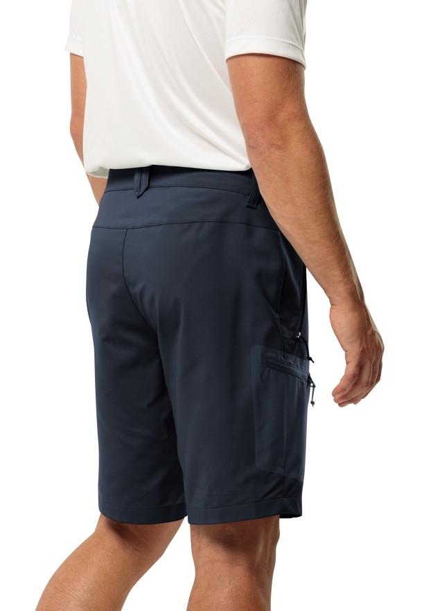 Navy Men Jack Wolfskin Active Track Shorts | 26154224