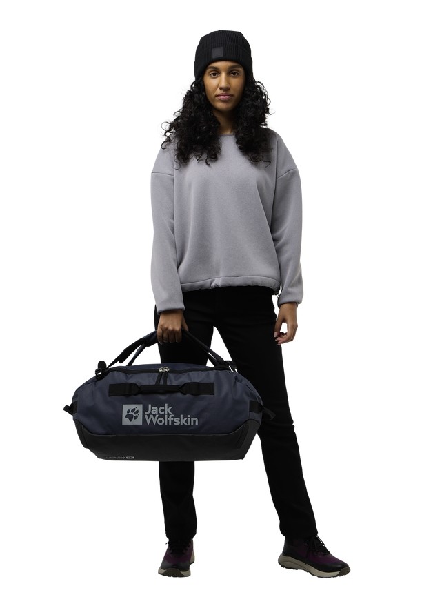 Navy Men Jack Wolfskin All-in 35 Duffle Bags | 67727198