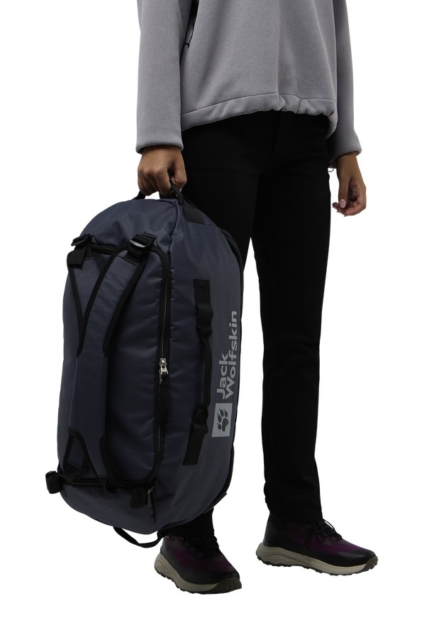Navy Men Jack Wolfskin All-in 35 Duffle Bags | 67727198
