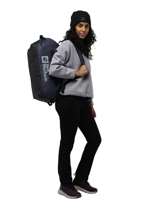 Navy Men Jack Wolfskin All-in 35 Duffle Bags | 67727198