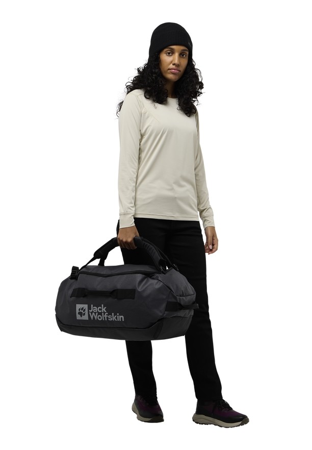 Navy Men Jack Wolfskin All-in 45 Duffle Bags | 10709936
