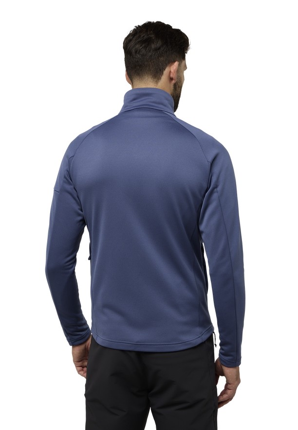 Navy Men Jack Wolfskin Alpgrat Fz Fleece Jackets | 52399266