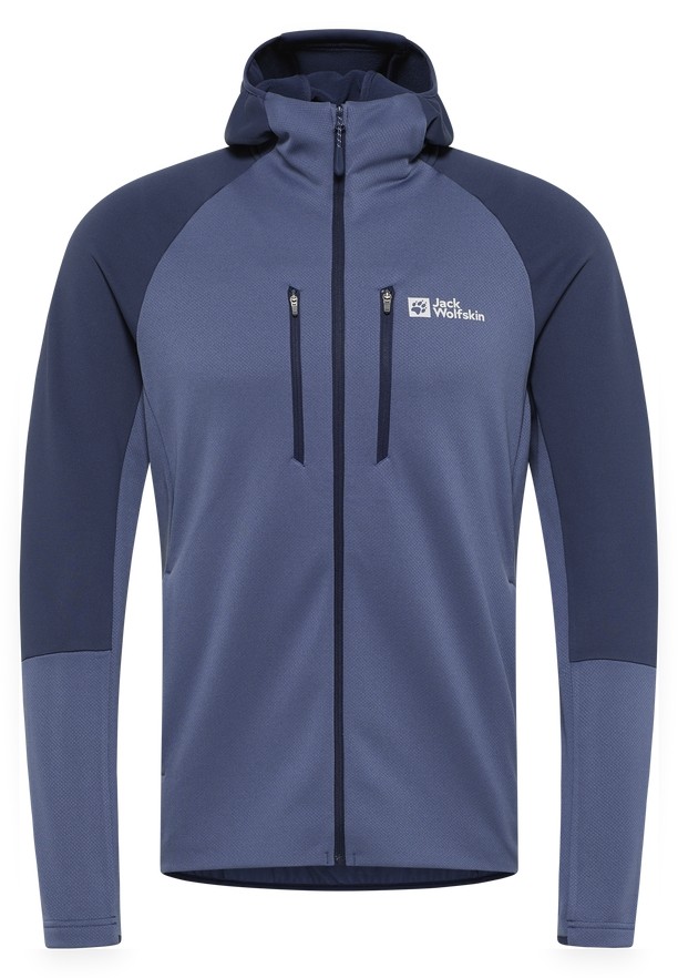 Navy Men Jack Wolfskin Alpgrat Xt Fleece Jackets | 94944155