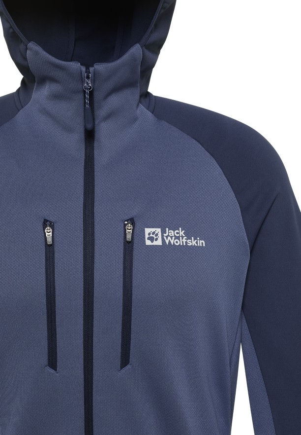 Navy Men Jack Wolfskin Alpgrat Xt Fleece Jackets | 94944155