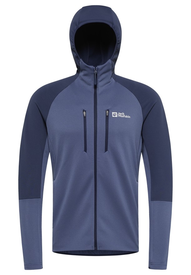 Navy Men Jack Wolfskin Alpgrat Xt Fleece Jackets | 94944155