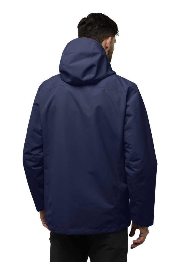 Navy Men Jack Wolfskin Altenberg 3in1 Jackets | 29119448