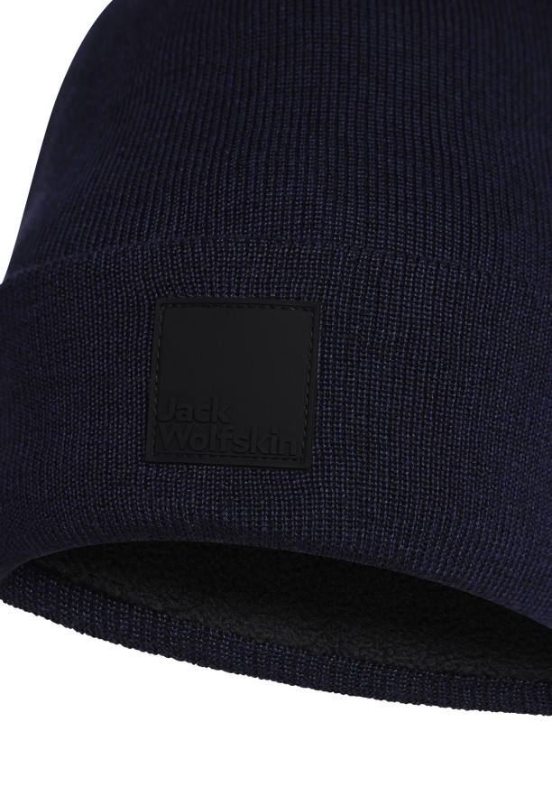 Navy Men Jack Wolfskin Arcaden Beanie | 83111580