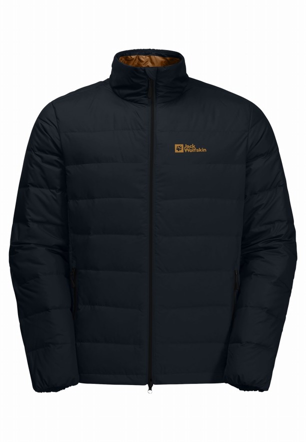 Navy Men Jack Wolfskin Ather Down Jackets | 34504216
