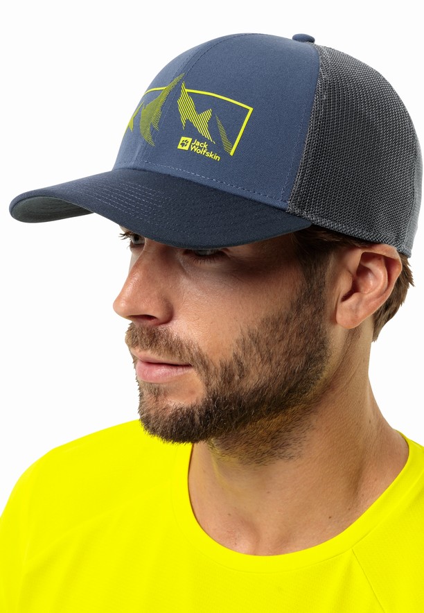 Navy Men Jack Wolfskin Brand Baseball Caps | 70334537